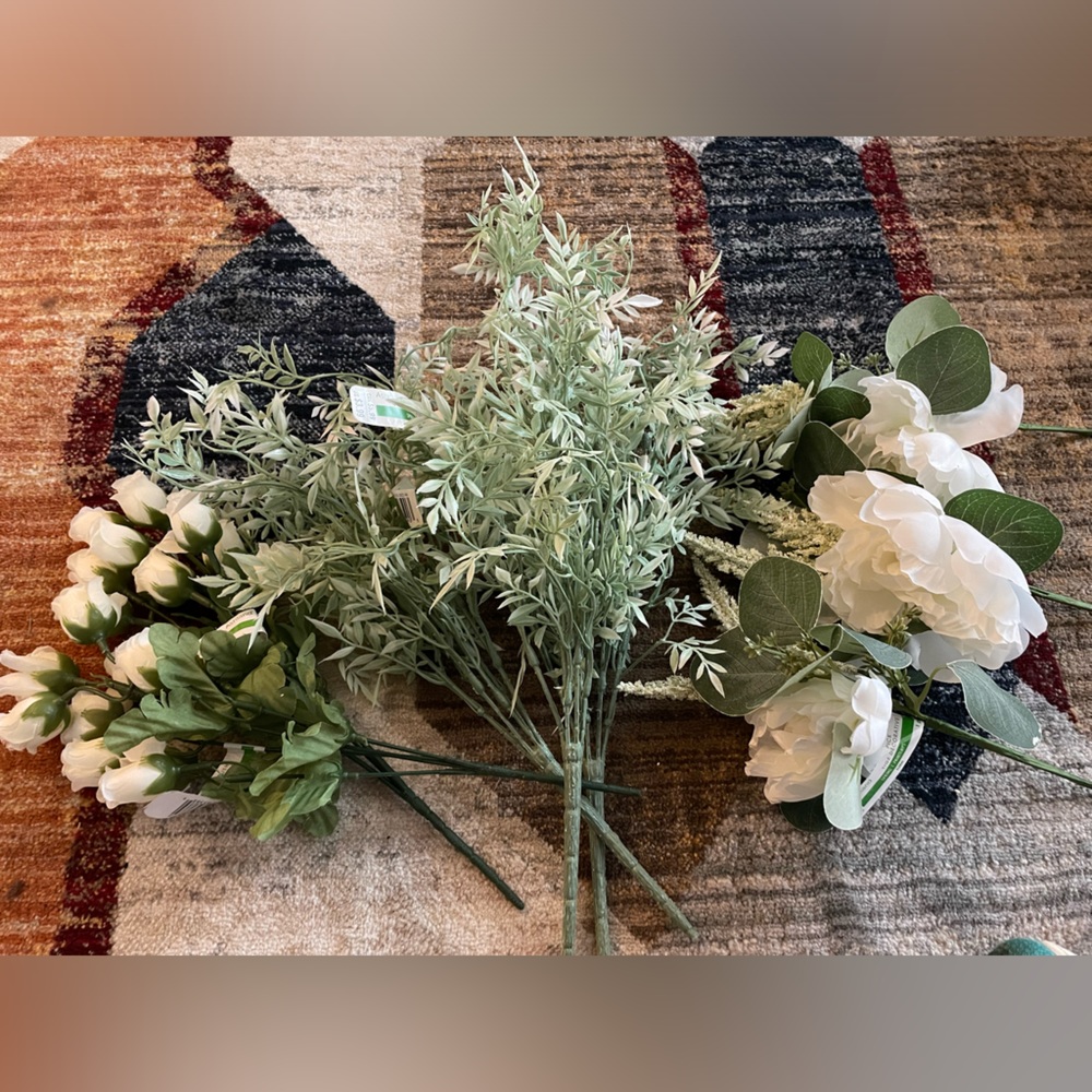 White Silk Flowers